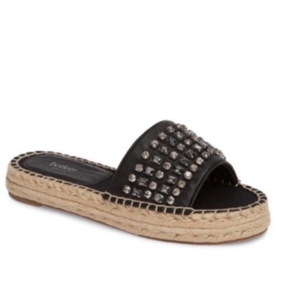 Botkier Espadrille Leather Sandal Slides - Picture 1 of 15